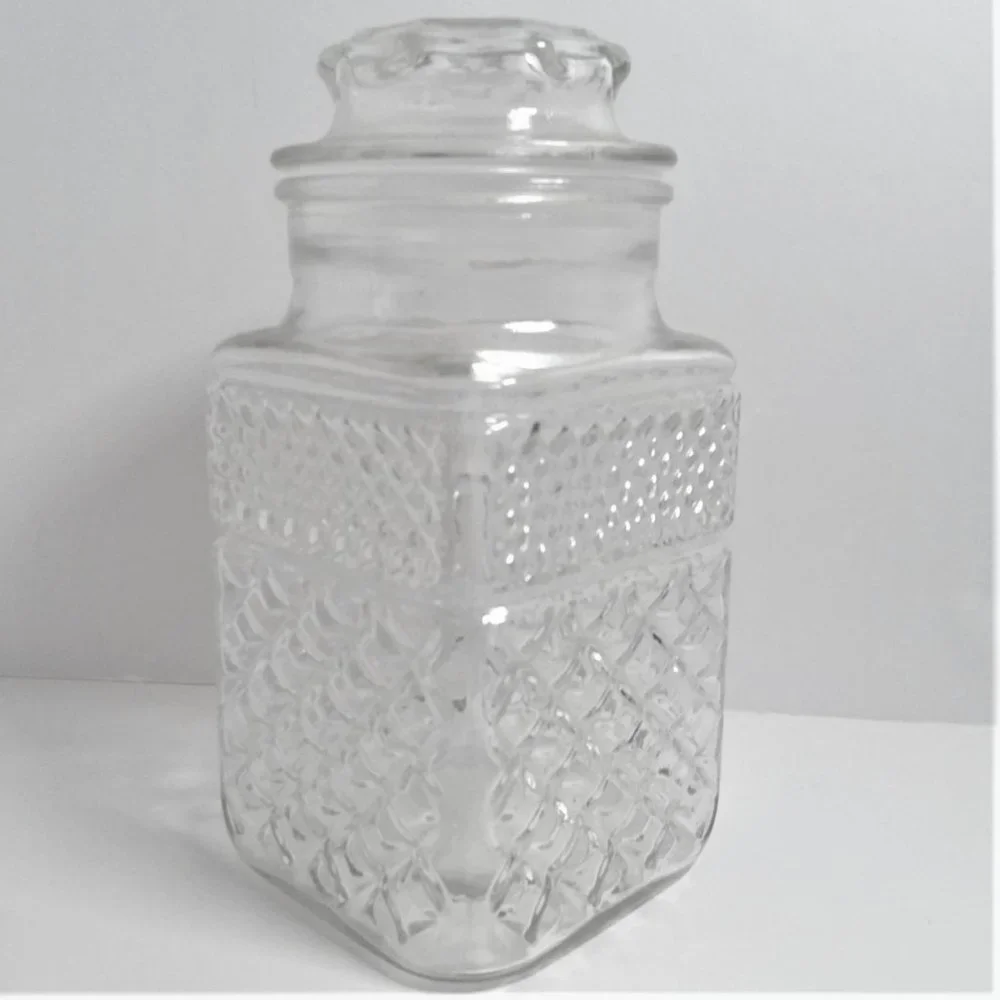 Canister Jar Apothecary Glass Vintage Drug Store Display Candy Country Treats